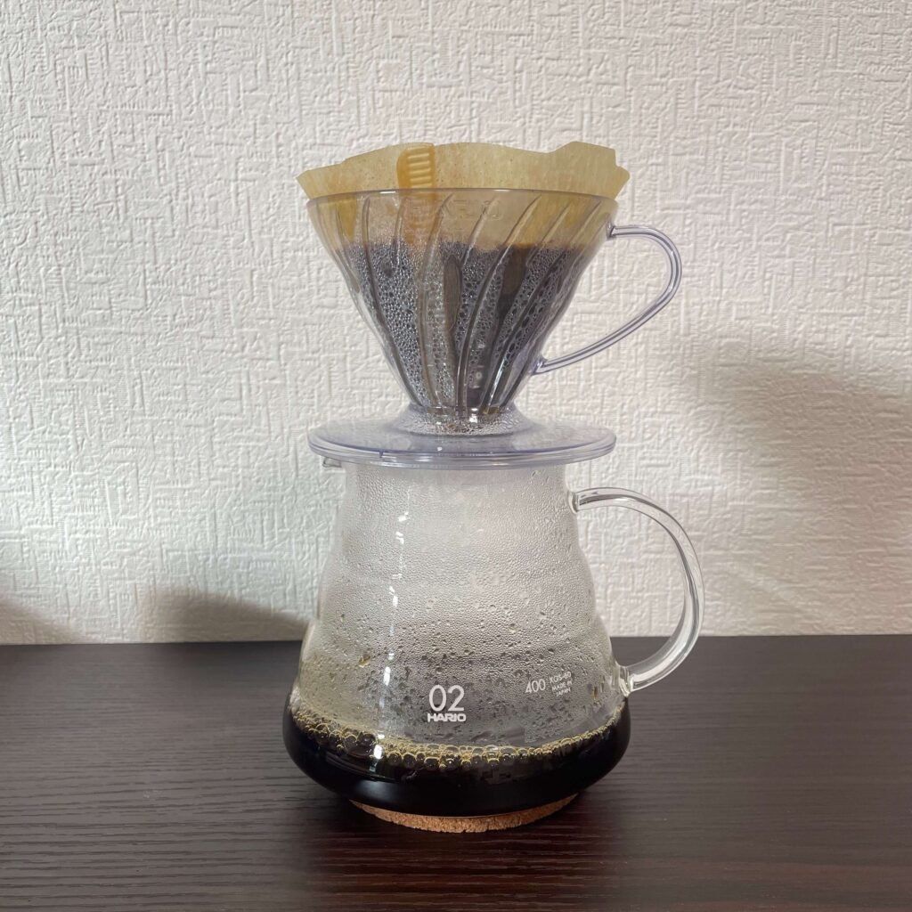 V60グラスサーバー600の抽出時