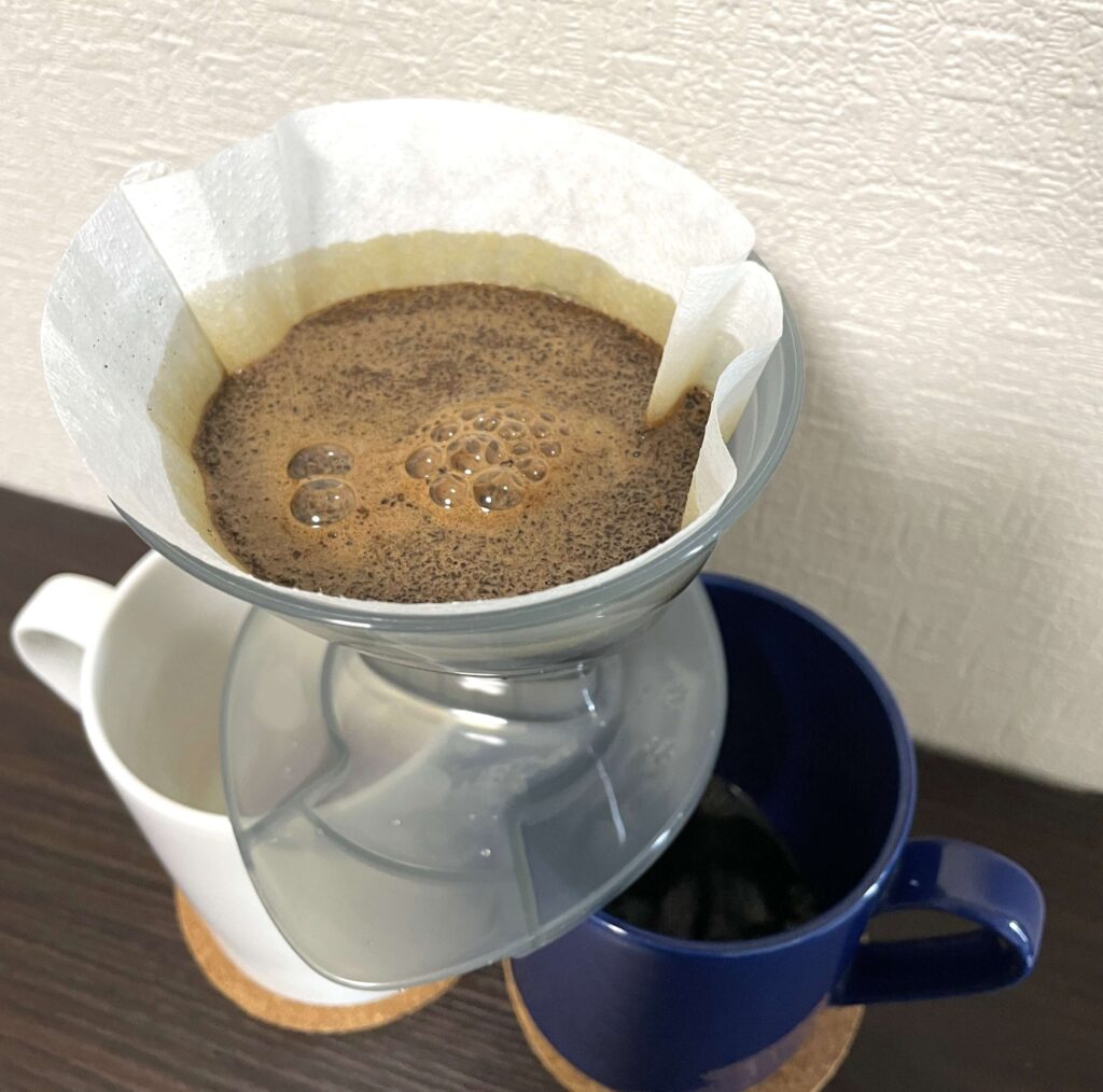 ダブルコーヒードリッパーの抽出