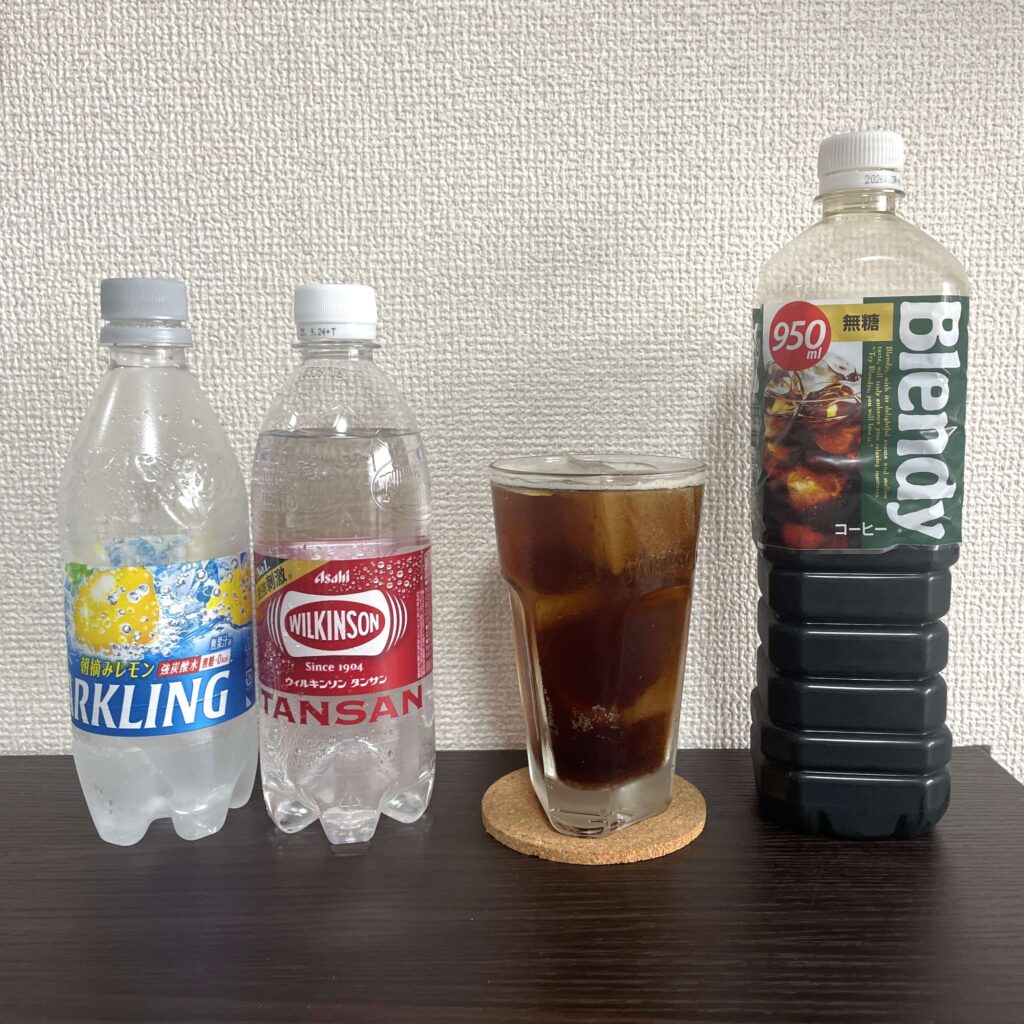 炭酸で割ってコーヒートニック