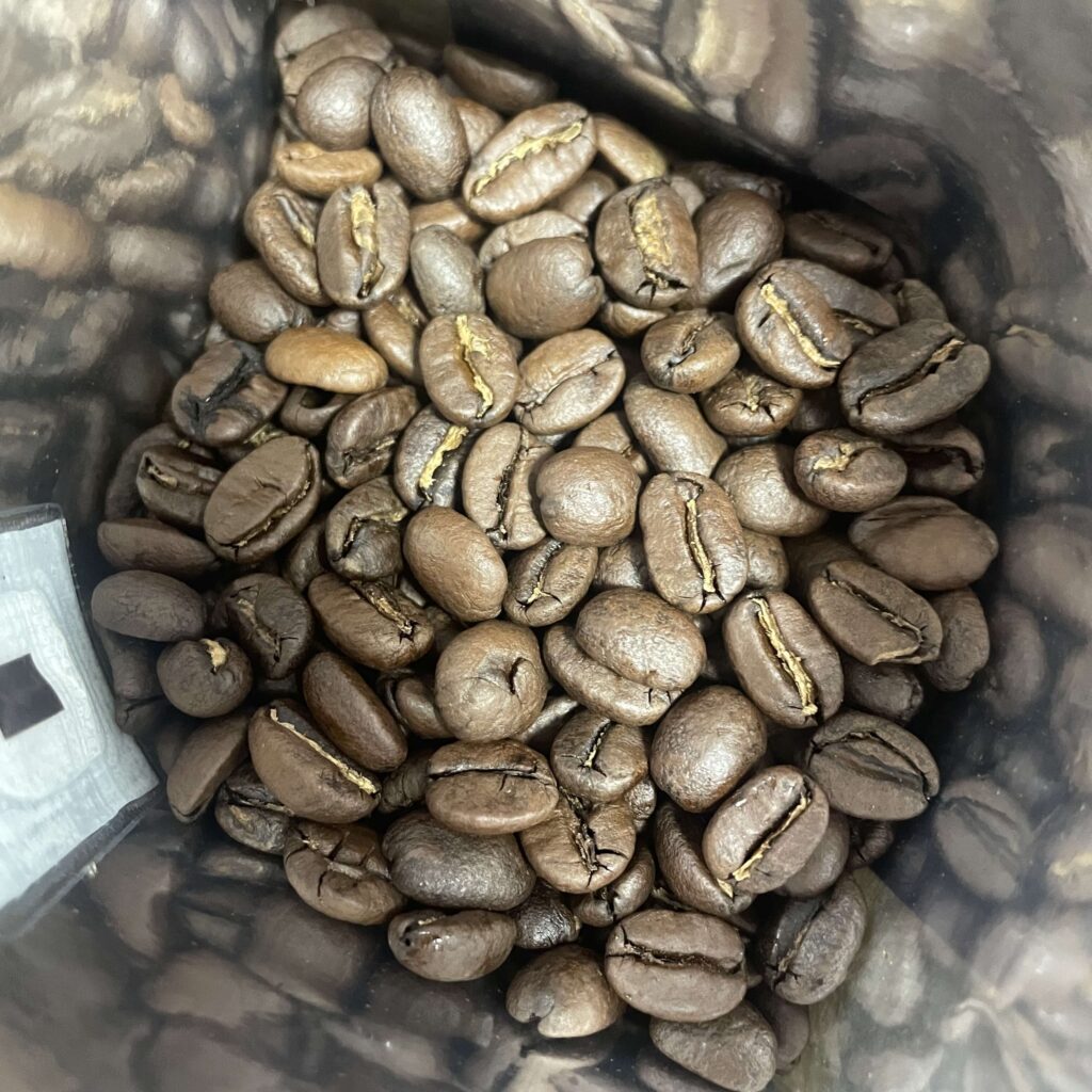 MUJI Coffee 大阪ブレンドの実際の豆