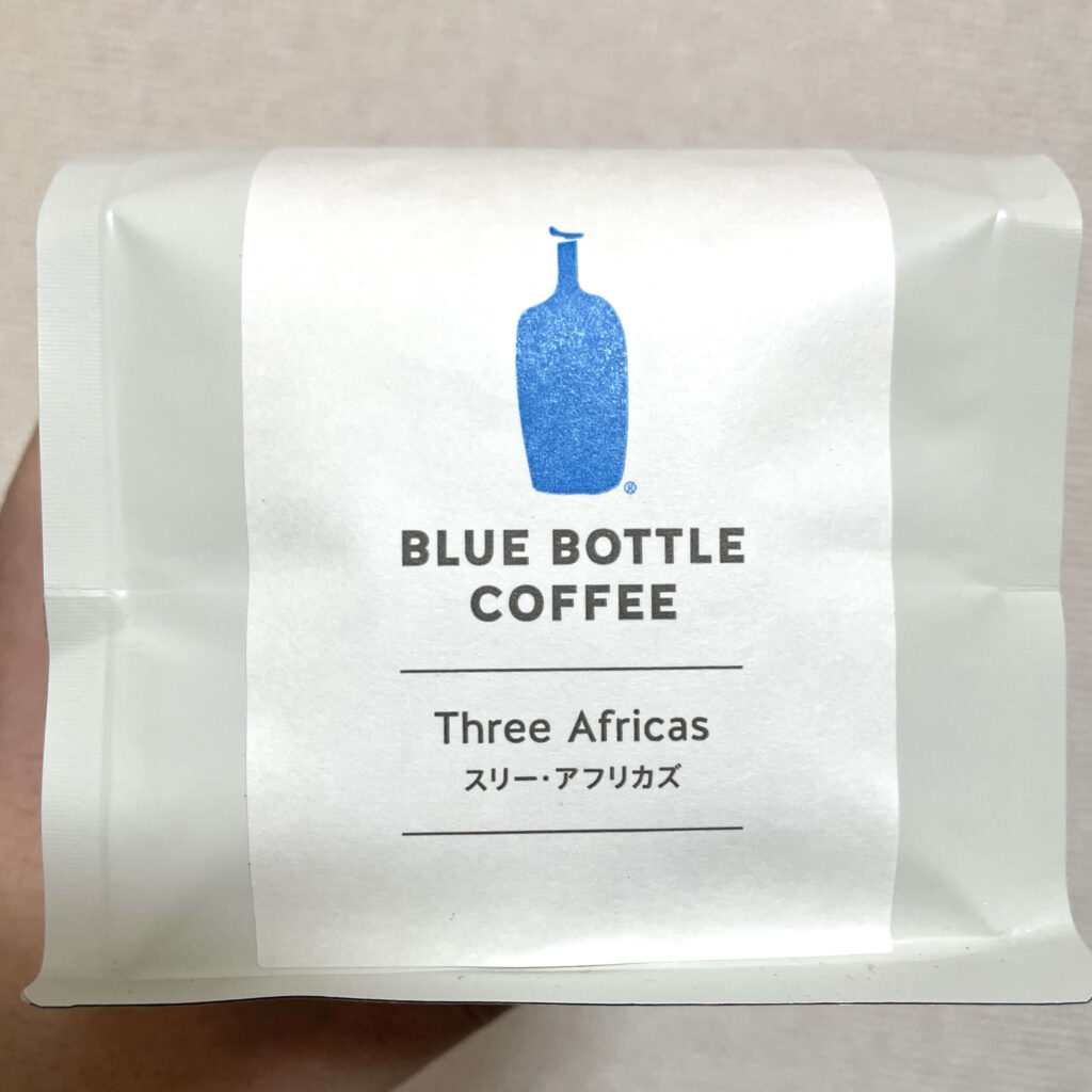 ブルーボトルコーヒー「スリー・アフリカズ」のパッケージ