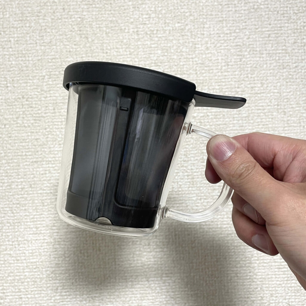 170mlでコンパクト、重ねて収納できる