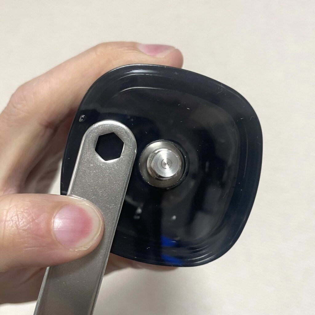 スマートG PROのハンドルは六角の軸にはめ込む