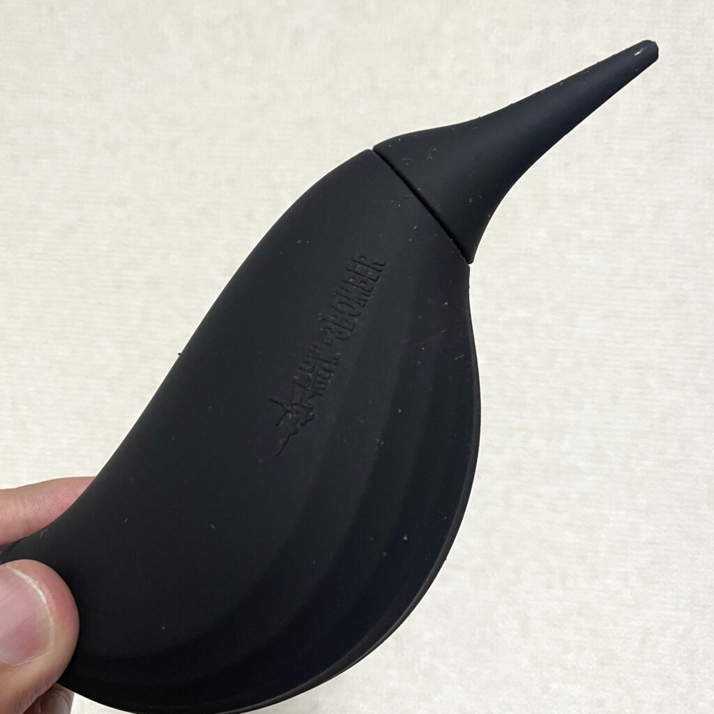 MHW-3BOMBERのコーヒーブロワーに微粉が付いている様子