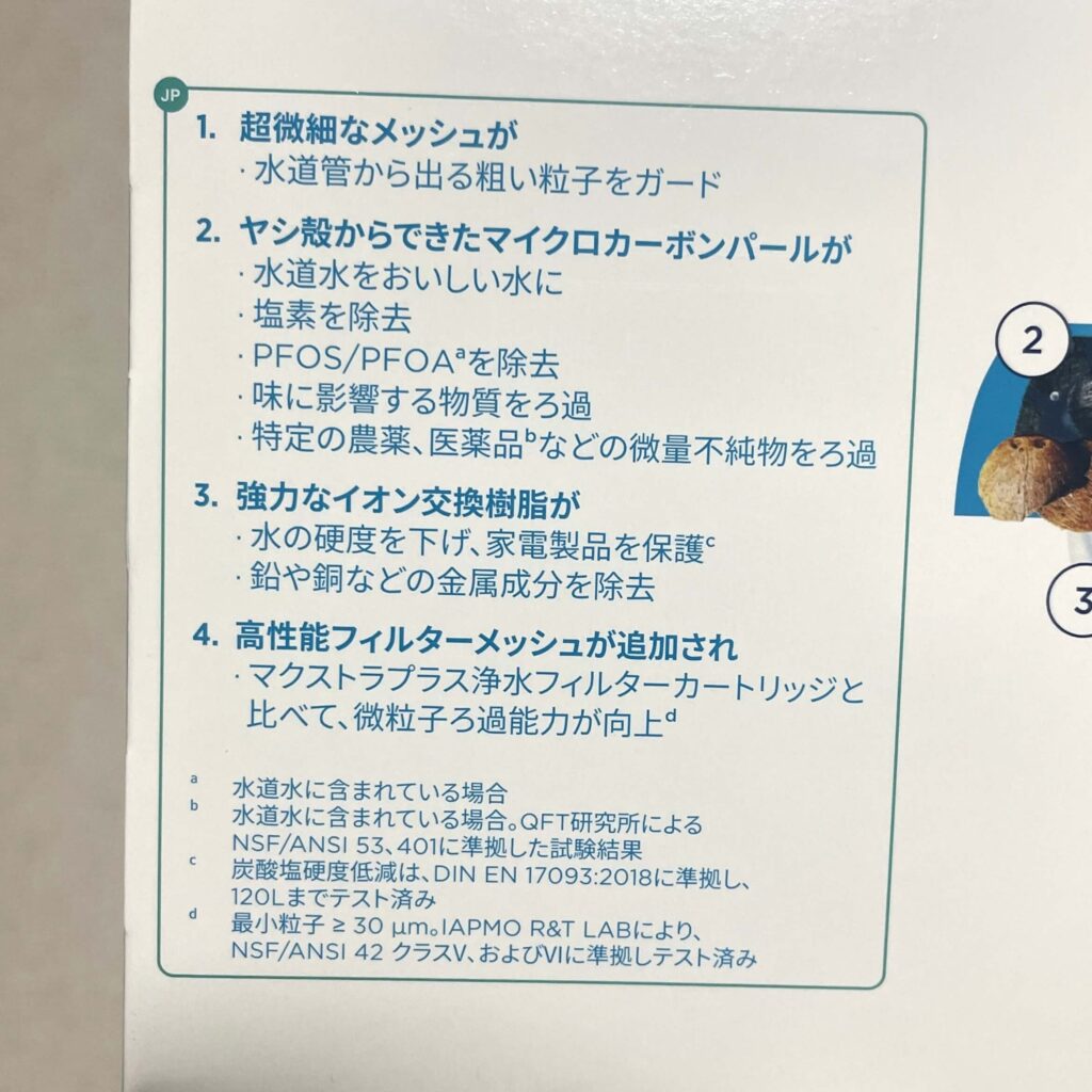ブリタ（BRITA）の交換カートリッジの機能