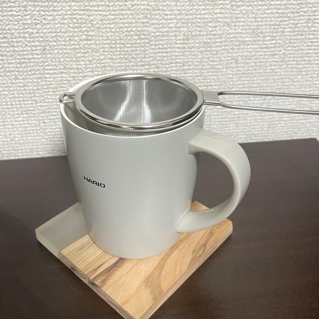 ハイテック茶こしの中サイズはマグも行ける