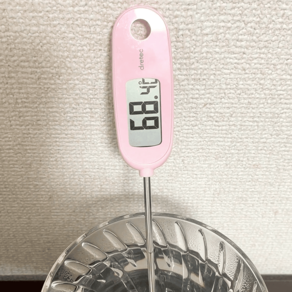 ガラスの予熱なし 68.4℃