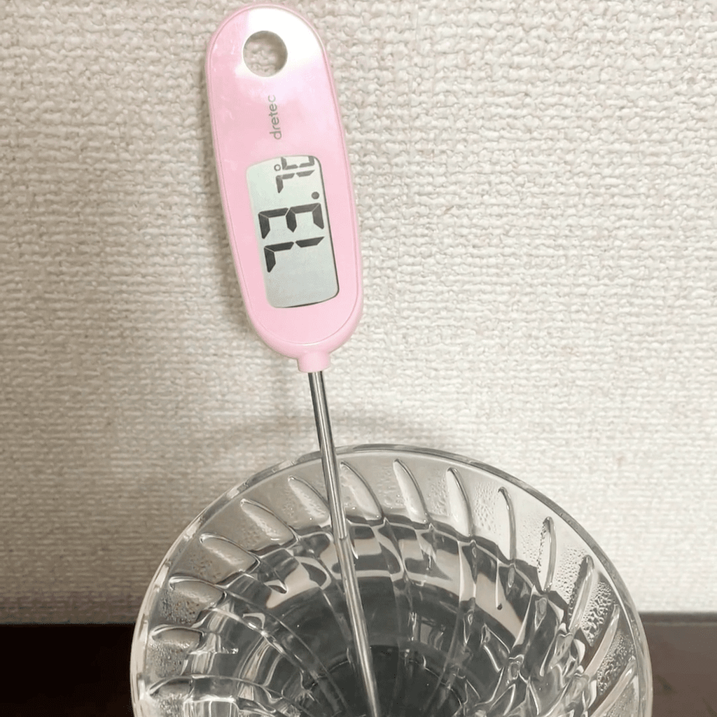ガラスの予熱あり 73.7℃