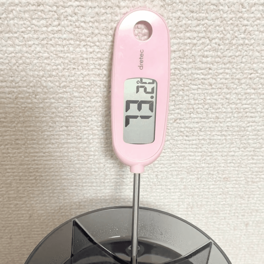 予熱ありのMUGEN 73.2℃